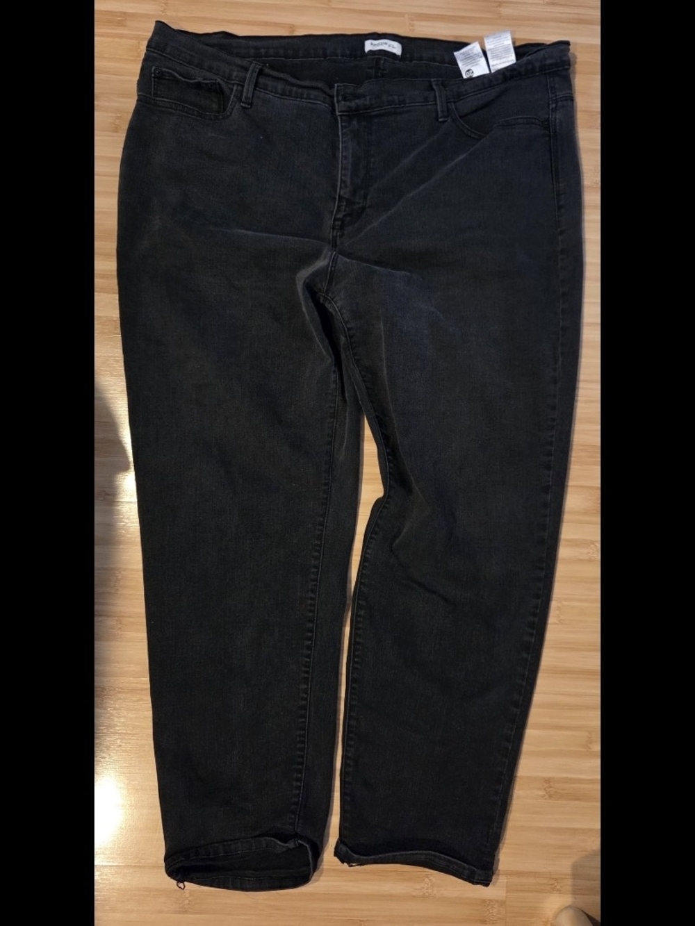 Kensie Black Slim Leg Women's Jeans Size 20